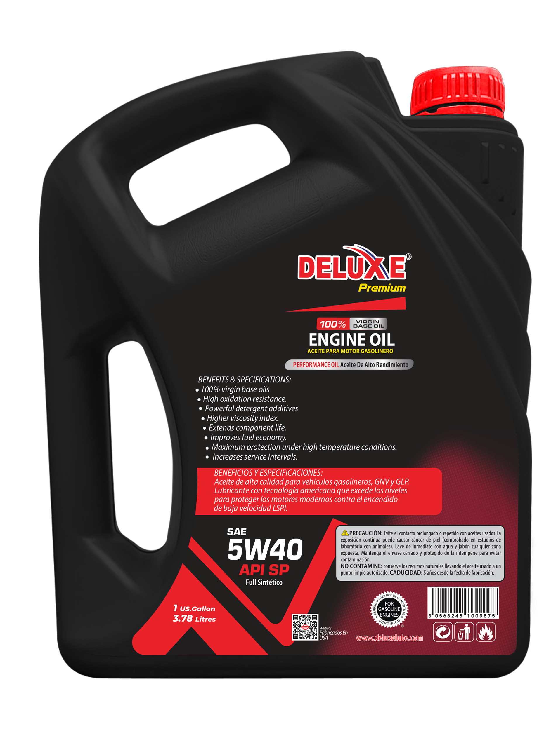 SAE 5W40 API SP 3.78L rear thumbnail